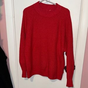GAP Vibrant Red Crew Neck Sweater